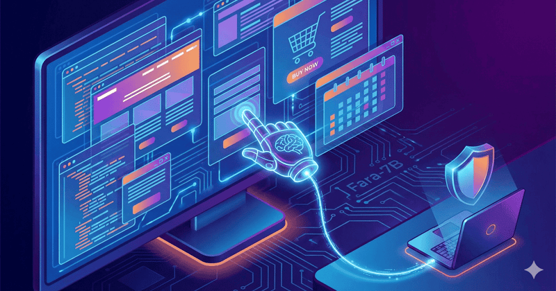 Fara-7B: Pequeno gigante da Microsoft para atuar na Web