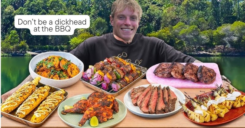 ⁠⁠It’s BBQ season not bulking season, put the fork down