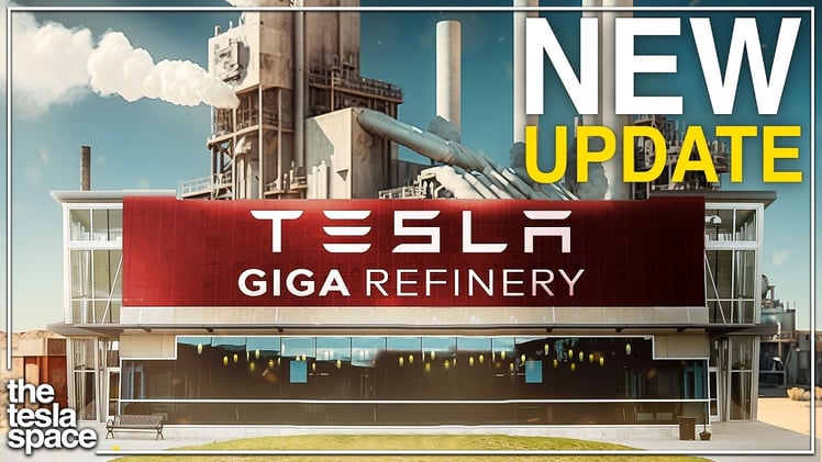 VIDEO: Tesla Reveals New Lithium Giga Refinery!