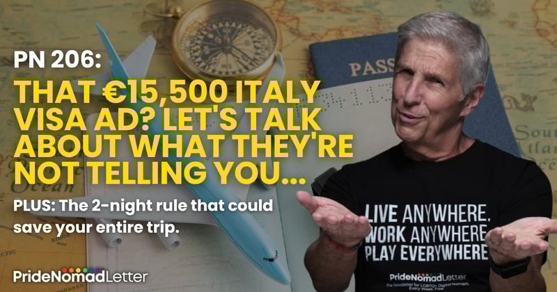 PN 206: That €15,500 Italy visa ad? Let's talk about what they're NOT telling you...