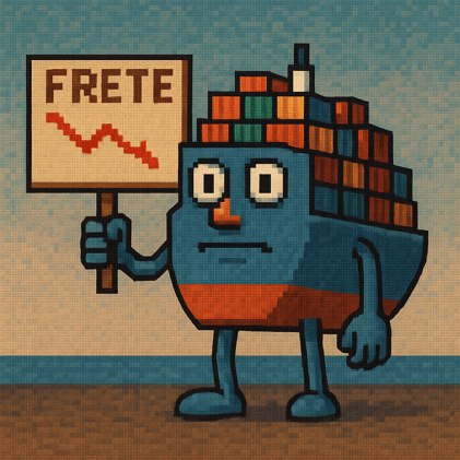 Frete cai ao menor nível em 20 meses