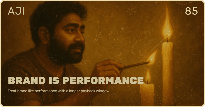 Brand Is Performance - Just Slower