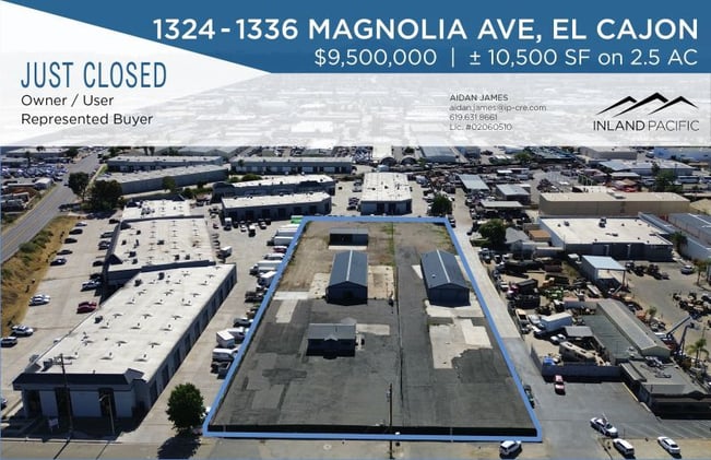 IOS Daily - July 23 - Inland Pacific brokers sale of 2.5 acre IOS in San Diego area for $9.5M