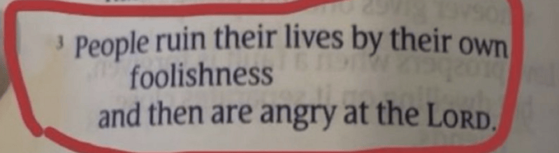Don’t Blame God for the Mess You Made
