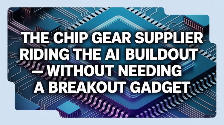 The Chip Gear Supplier Riding the AI Buildout — Without Needing a Breakout Gadget