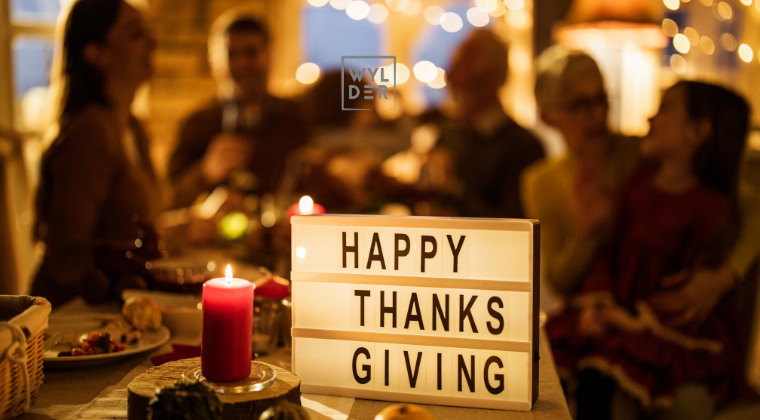 Thanksgiving made easy with love from Wylder Space
