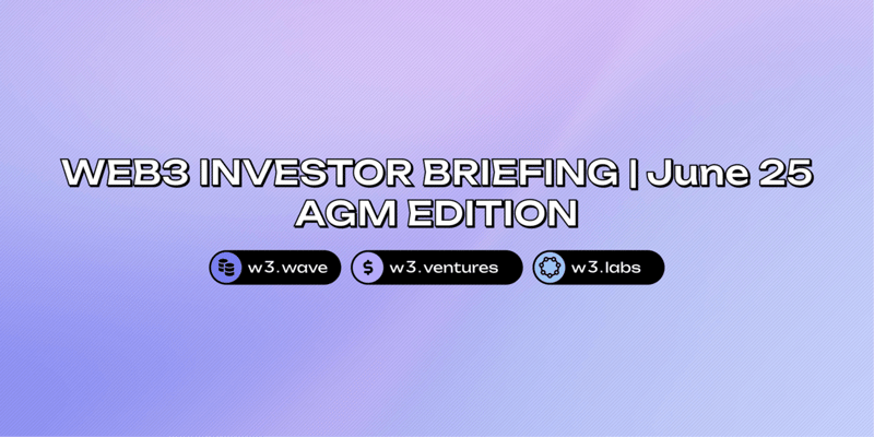 Web3 Investor Briefing | June 2025
