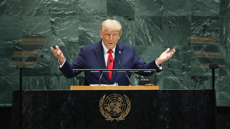 Trump’s “oddball” turn at the UN