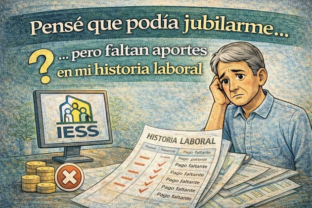 ¿Qué hago? Faltan aportes en mi historia laboral y no puedo jubilarme 🤔.