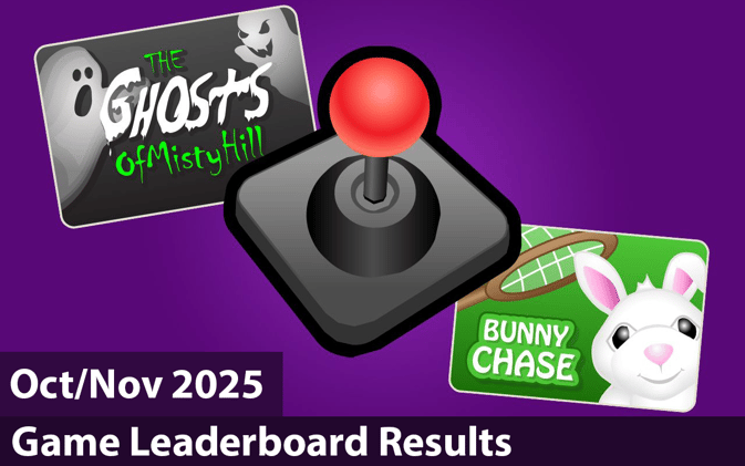 Game Leaderboard Results & Updates - Oct/Nov 2025