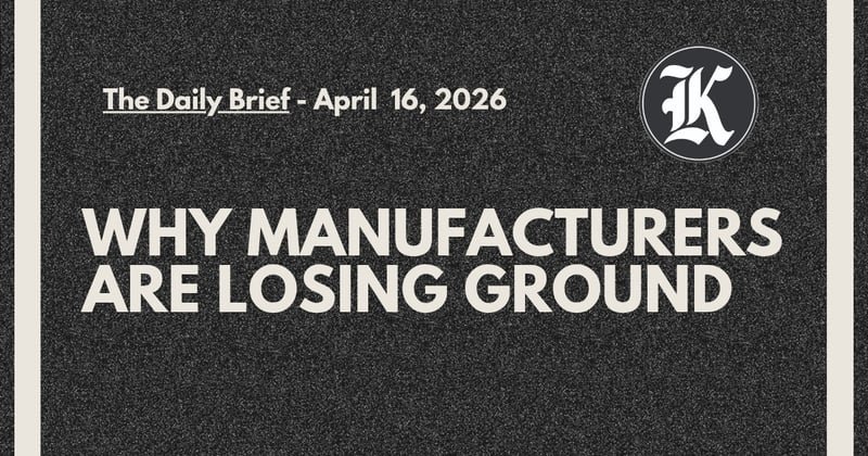 Why Manufacturers Are Losing Ground