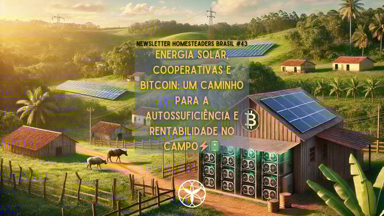 Homesteaders Brasil #43 | Energia Solar, Cooperativas e Bitcoin: Um Caminho para a Autossuficiência e Rentabilidade no Campo⚡🔋