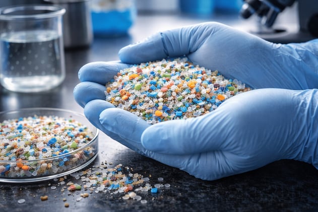 🧪 Guantes alteran datos de microplásticos. 