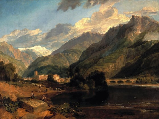 "Bonneville, Savoy" - J. M. W. Turner