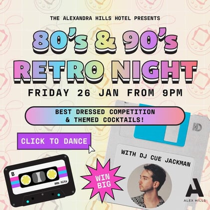 🔵  Your Invitation to 80s & 90s Retro Bliss