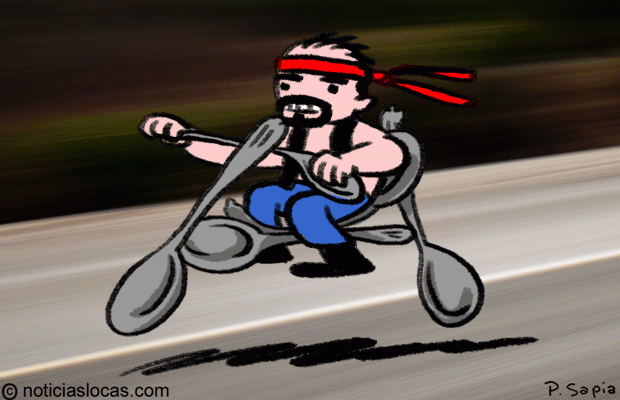Crea increíbles motocicletas con cucharas dobladas