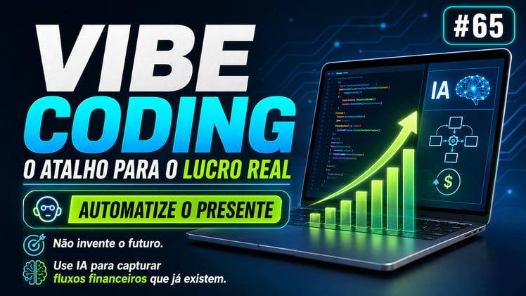  Vibe Coding: O Atalho para o Lucro Real. Não invente o futuro. **Automatize o presente.** Aprenda a usar IA para capturar fluxos financeiros que já existem há décadas.#65 