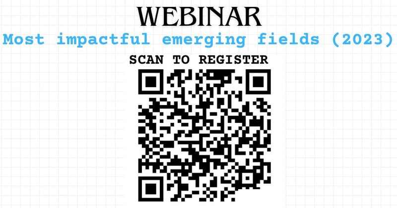 [New Webinar with certificate] Major emerging and impactful research areas for 2023