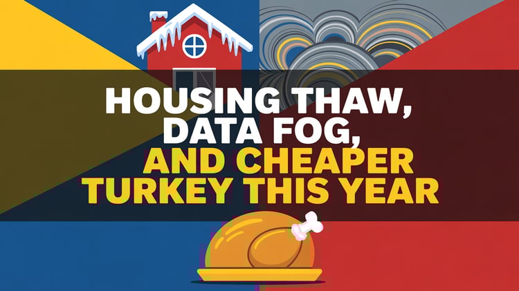 Housing Thaw, Data Fog, and Cheaper Turkey This Year