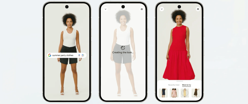 Virtually try on clothes...