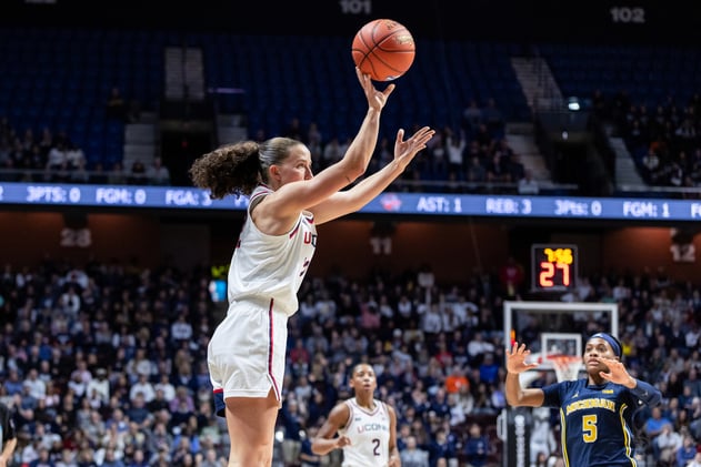 Shade, Ziebell lead UConn to breakout day from deep