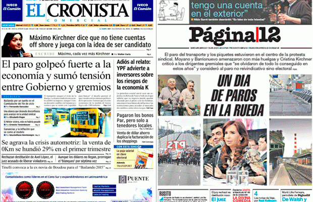Fuerte acatamiento al paro, absuelven al juez Axel López, Máximo Kirchner no descartó ser candidato, destituyen a la primer ministra de Perú, ganó Argentina