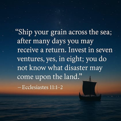 🙏 Verse of the Day: Ecclesiastes 11:1-2