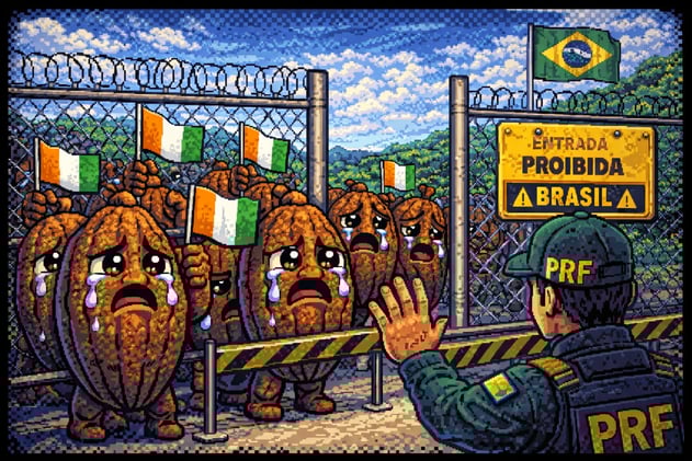 Brasil suspende cacau africano