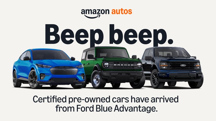 Amazon adds certified pre-owned Ford vehicles for customers to browse, finance, and purchase online