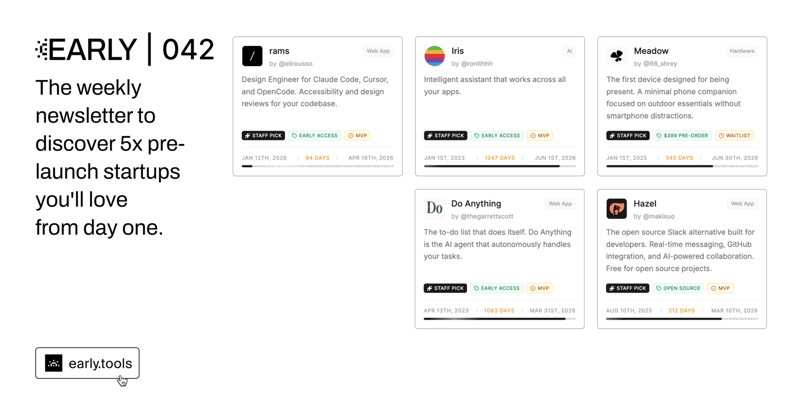 early.tools 042 » attn launched!