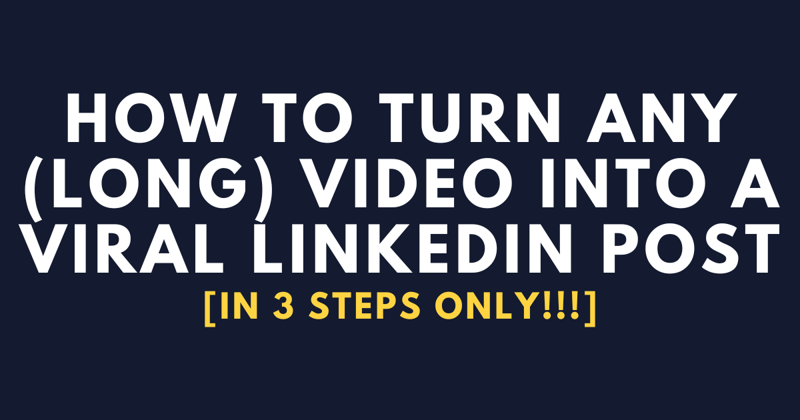 Videos to Viral Posts