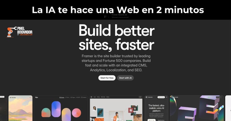 La IA te hace una Web en 2 minutos