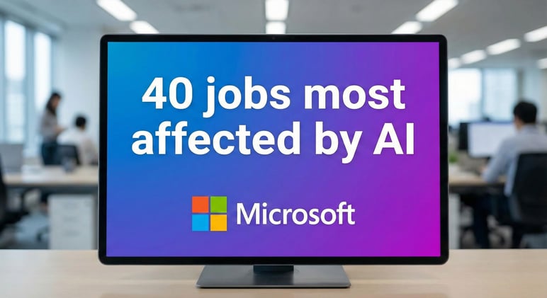 40 jobs most affected by Al as per Microsoft
