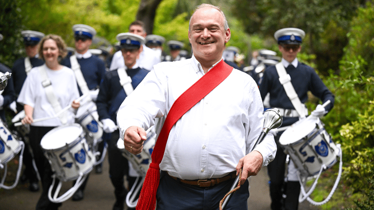 Come on, Sir Ed, stop giggling and get serious