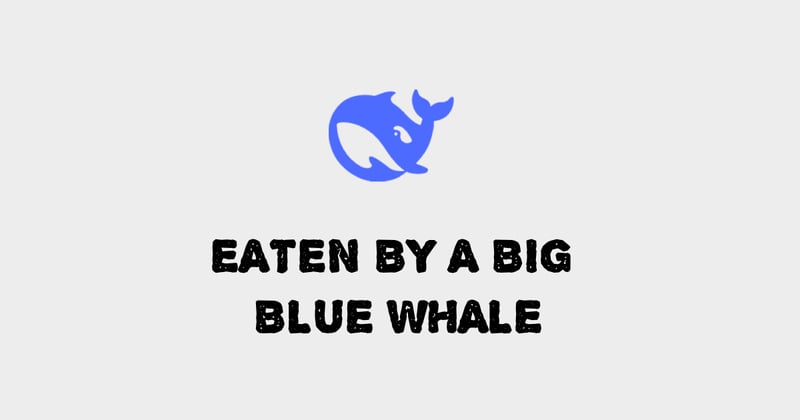 EATEN BY A BIG BLUE WHALE