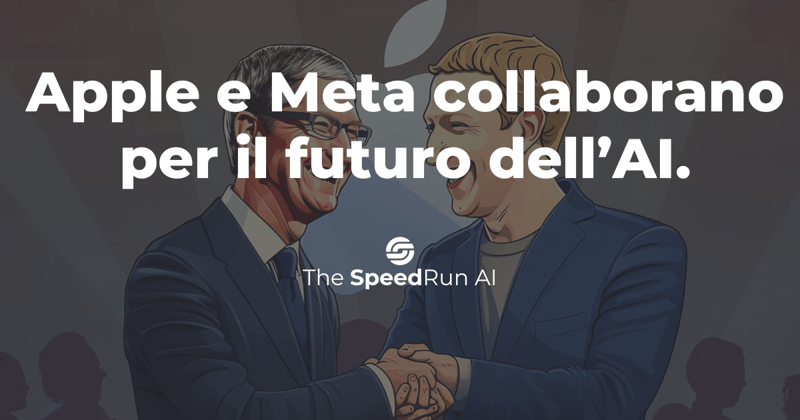 Apple e Meta le rivali collaborano per l'AI