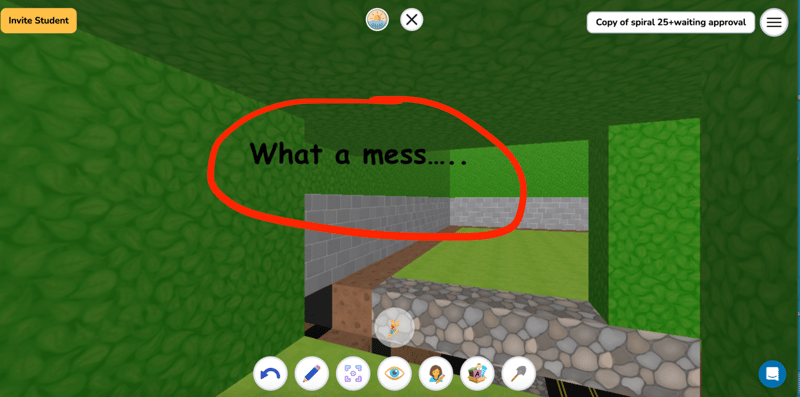 Koala Go Playground Bug report - a problem with the shovel