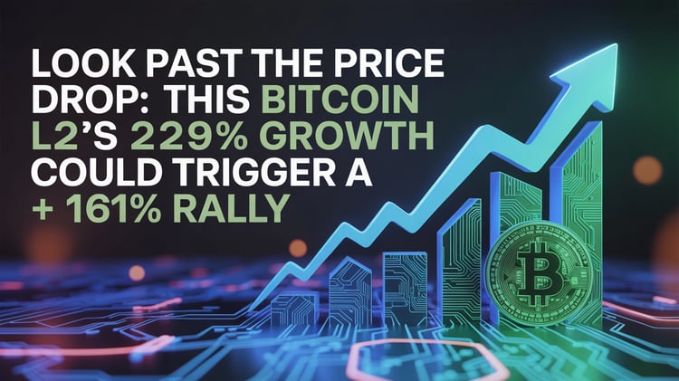 Look Past the Price Drop: This Bitcoin L2's 229% Growth Could Trigger a +161% Rally