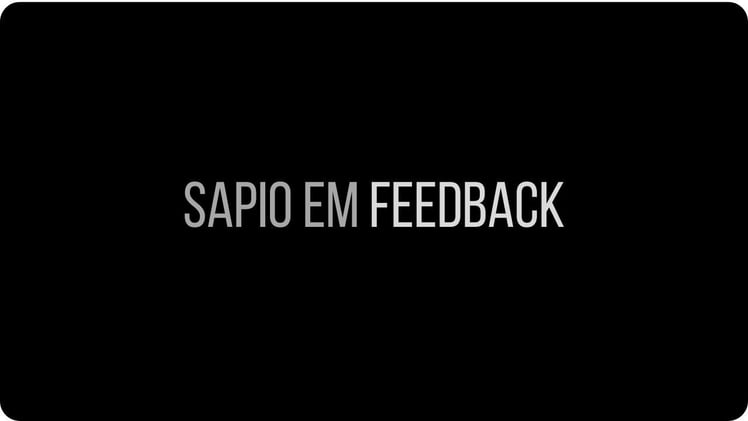Sapio em "Feedback"