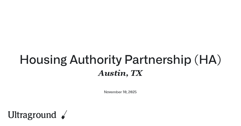Housing Authority of the City of Austin (HACA)