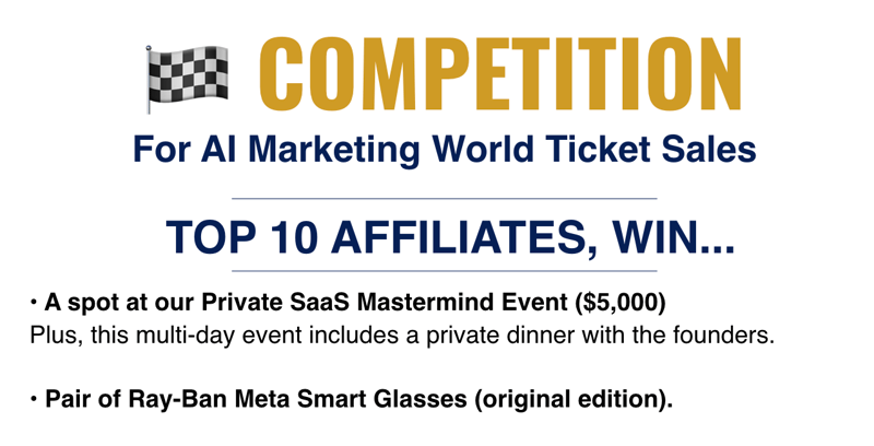 🚨 AIMW Affiliate competition is LIVE—win Ray-Bans, PS5 + more!