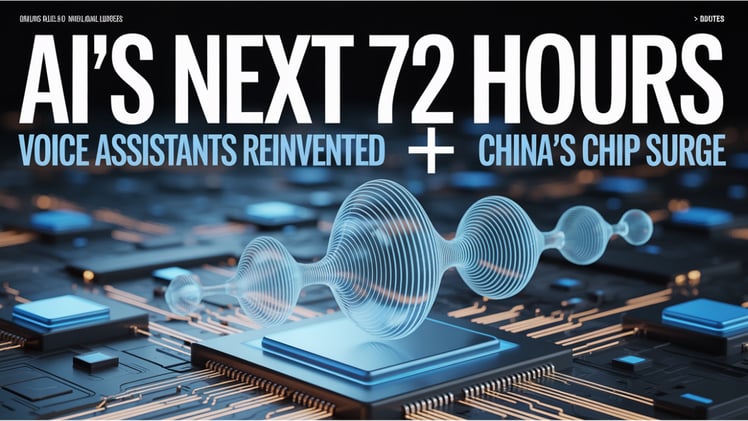 AI’s Next 72 Hours: Voice Assistants Reinvented + China’s Chip Surge