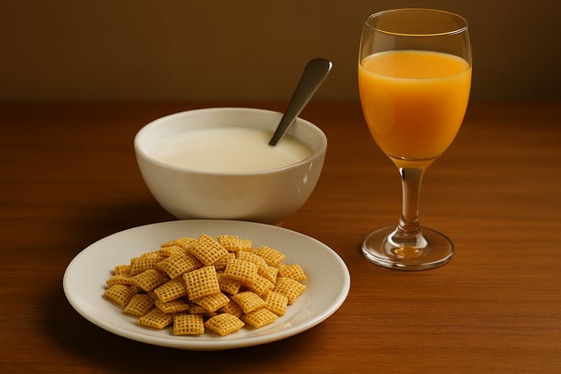 Eat cereal from a plate!