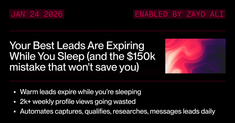 Your Best Leads Are Expiring While You Sleep (and the $150k mistake that won't save you)