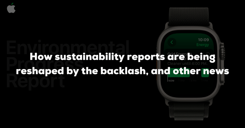 What's Happening in Sustainability & ESG (Week Recap 01.07 - 07.07) 🌎