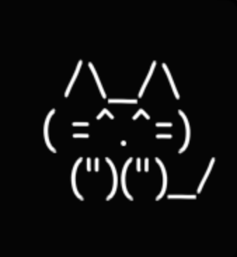 Retro ASCII art in Koala Go Playround Sticky Notes