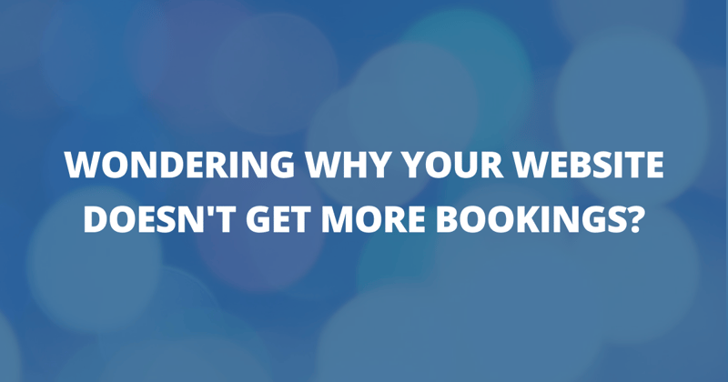 📸 Wondering why your website doesn't get more bookings?