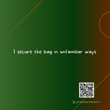 Dear Money Magnet, Get The Bag And RUN!