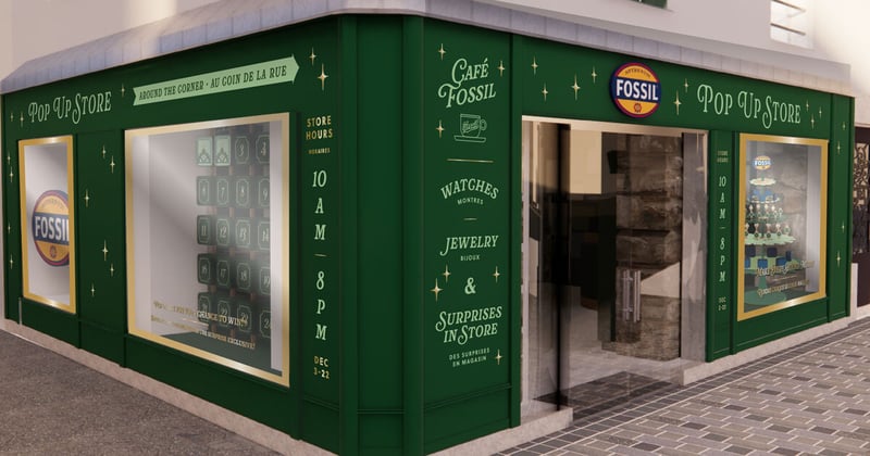 FOSSIL ouvre un pop-up store à Paris pour les fêtes