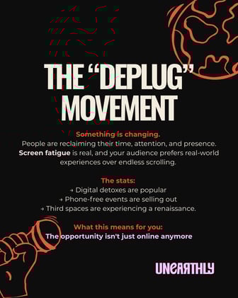 Your audience is unplugging. Are you ready? 🌍